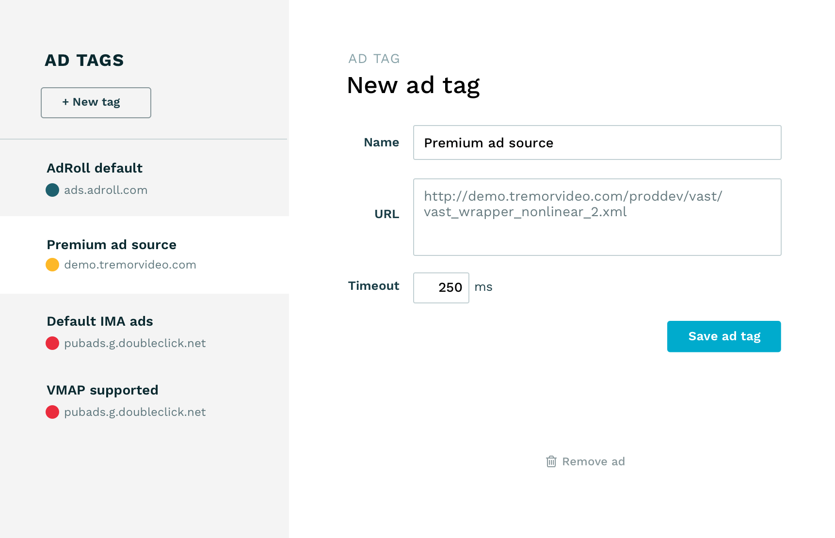 Ad tags