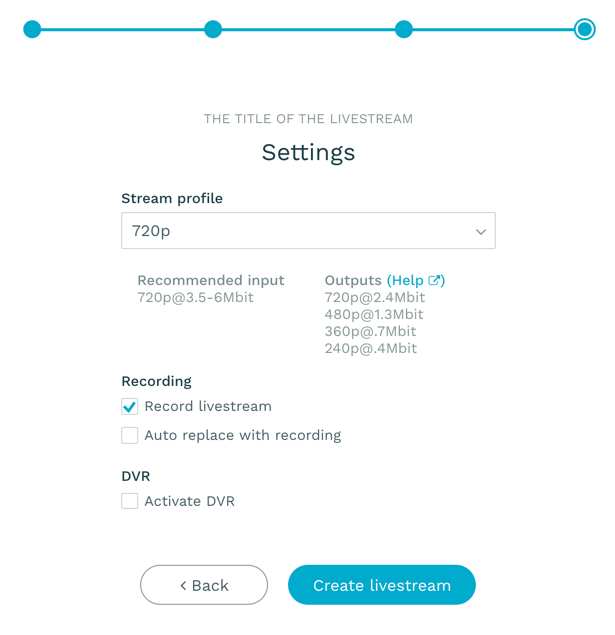 Decide settings